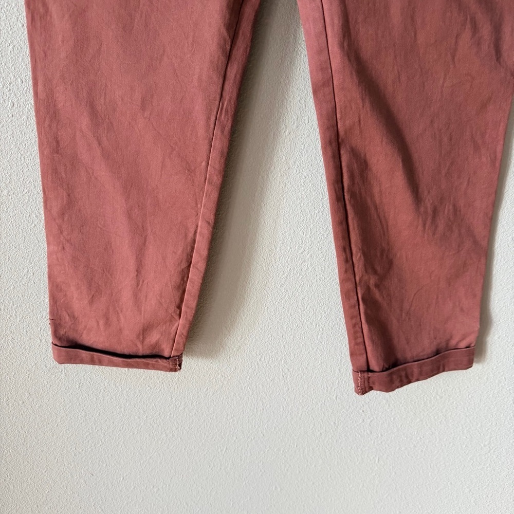 WIT & WISDOM Ab'solution Roll Cuff Stretch Utility Pants In Rum Raisin Sz 12 - Picture 4 of 16